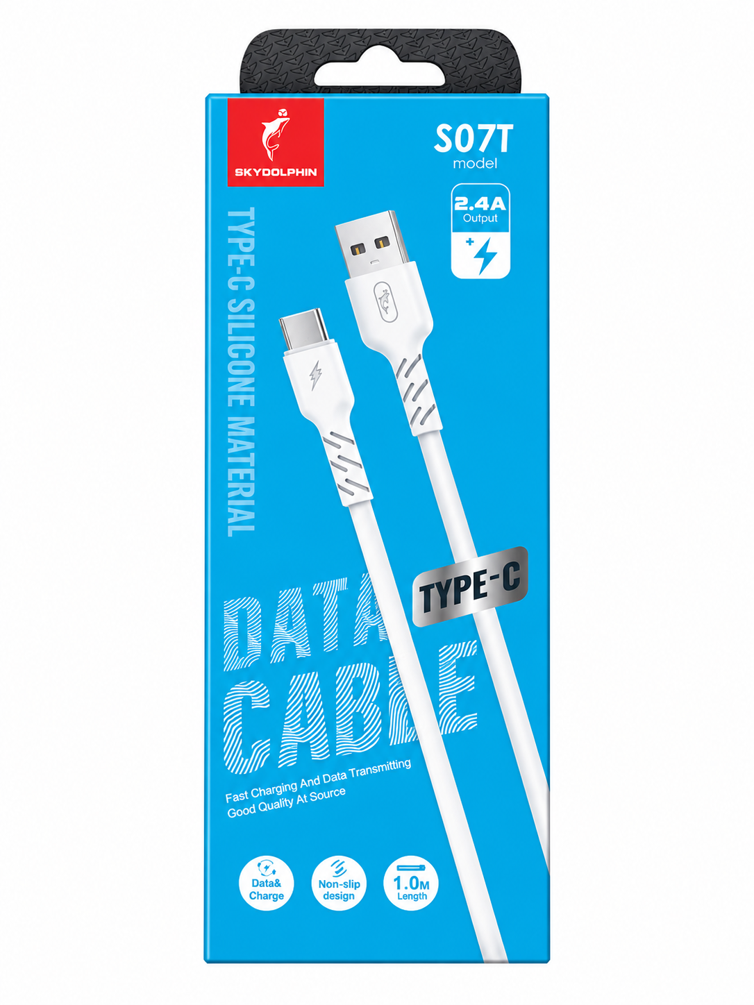 کابل دیتا تایپ سی SKYDOLPHIN مدل S07T